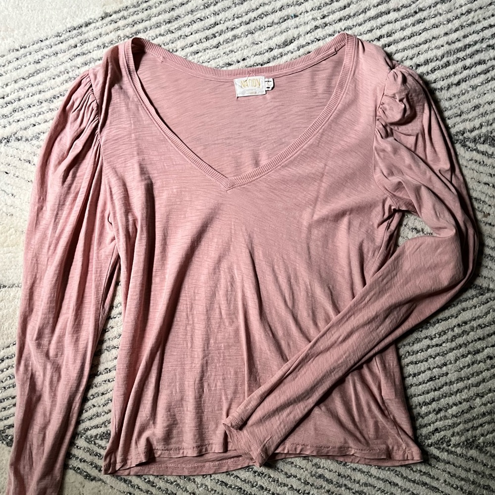 Nation long sleeve tee